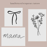 Words for a Season Temporary Tattoos