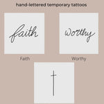 Words for a Season Temporary Tattoos - Alden+Rose LLC 