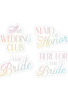 Wedding Club Decals - Alden+Rose LLC 