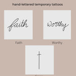 Words for a Season Temporary Tattoos - Alden+Rose LLC 