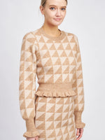 Olivia's Jacquard Knit Sweater