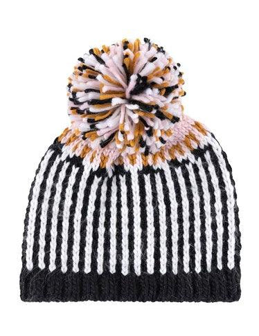 Char Pom Hat - Alden+Rose LLC 