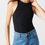 Nico In Black Bodysuit - Alden+Rose LLC 