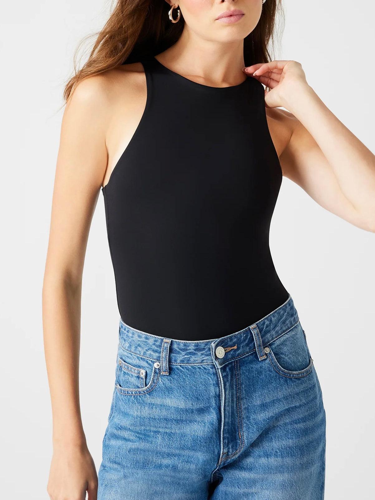 Nico In Black Bodysuit - Alden+Rose LLC 