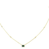 Nora Emerald Necklace - Alden+Rose LLC 