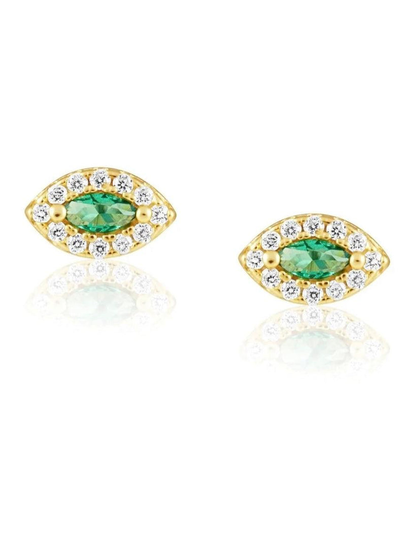 Emerald Evil Eye - Alden+Rose LLC 