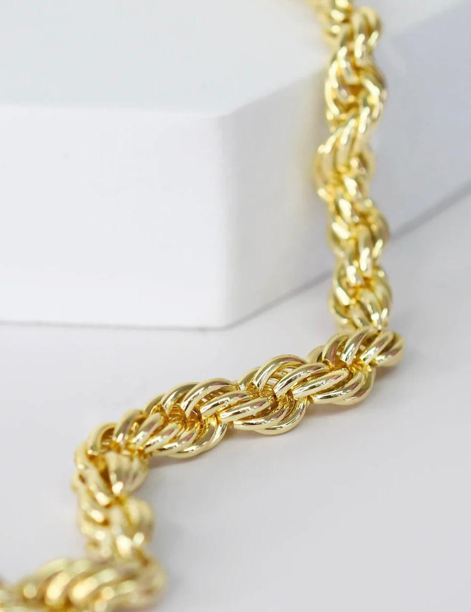 Gold Rope Necklace - Alden+Rose LLC 