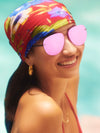 Sienna Matte Pink Mirrored Sunglasses