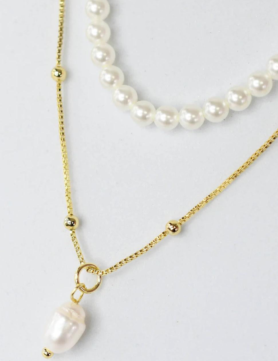 Pearled and Layered Necklace - Alden+Rose LLC 