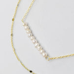 Pearl Bar Necklace - Alden+Rose LLC 