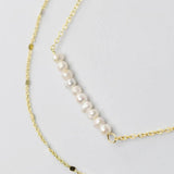 Pearl Bar Necklace - Alden+Rose LLC 