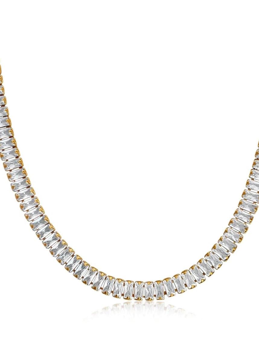 Sissy’s Baguette Tennis Necklace - Alden+Rose LLC 