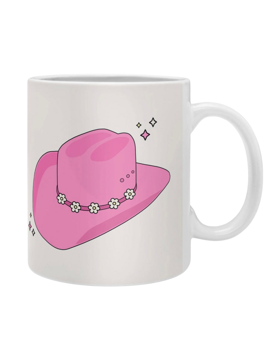 Cowgirl hat mug