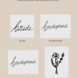 Words for a Season Temporary Tattoos - Alden+Rose LLC 