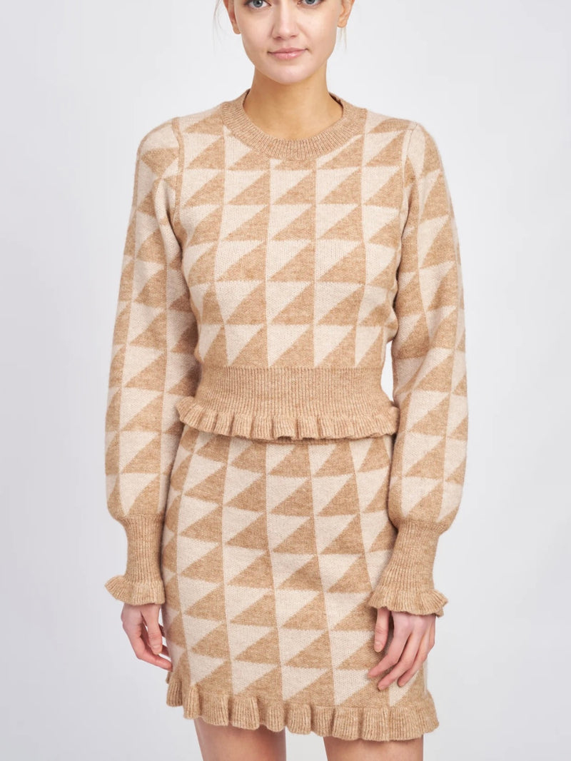 Olivia's Jacquard Knit Sweater