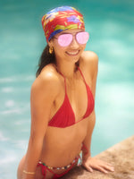 Sienna Matte Pink Mirrored Sunglasses