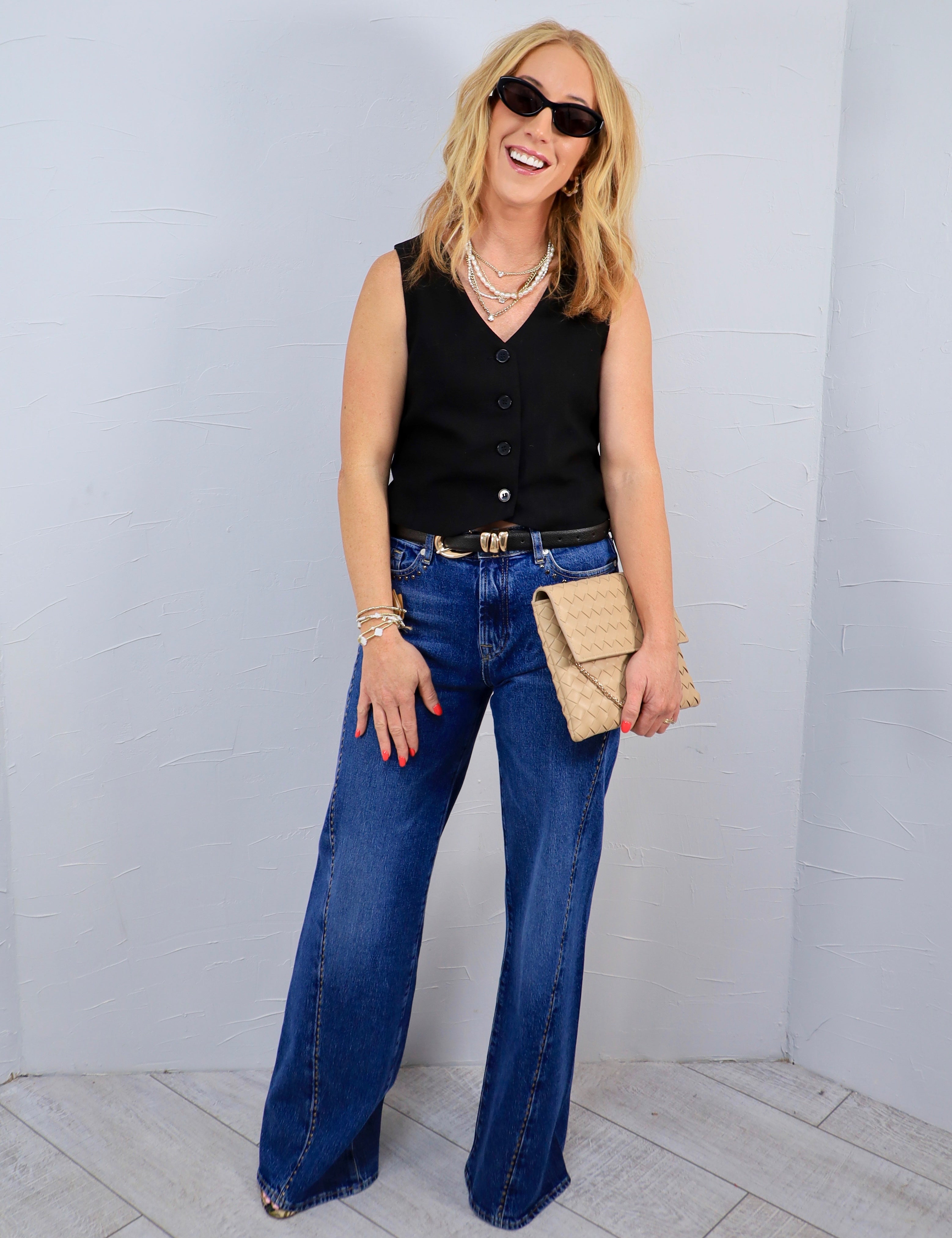 Going Chic In Linen Vest