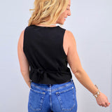 Going Chic In Linen Vest