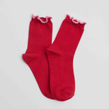 Ruffled On Edge Sock
