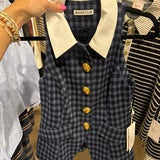 Charlie Gingham Vest