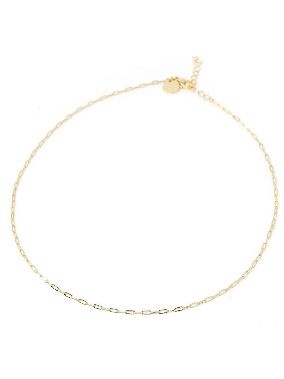 Mini Paperclip Chain Necklace - Alden+Rose LLC 