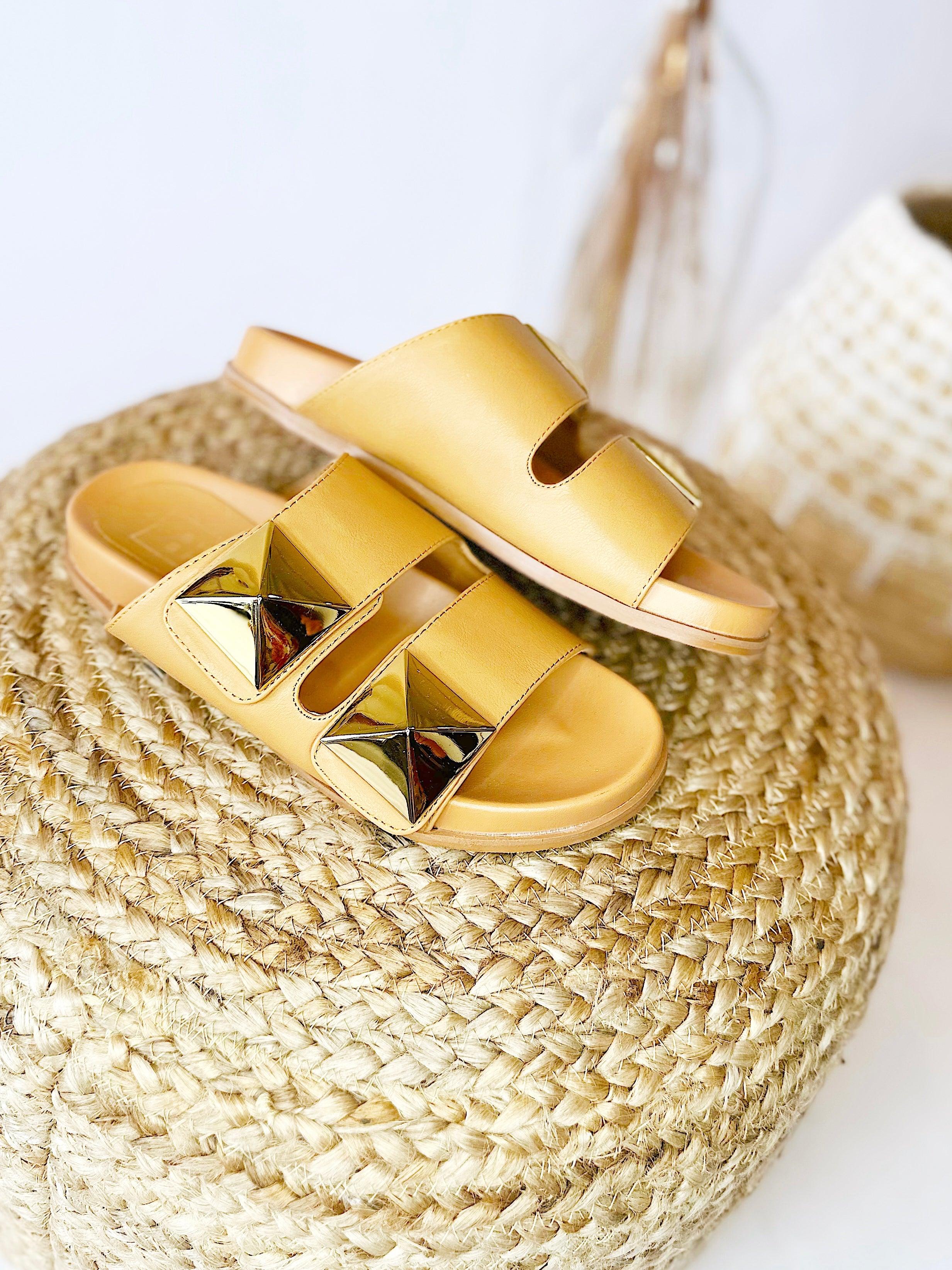 Golden Stud Slide - Alden+Rose LLC 