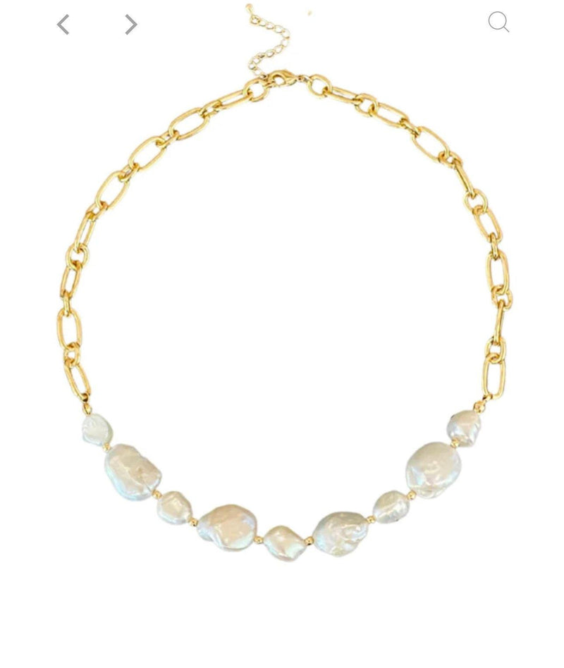 Sea Pearl Gold Chain - Alden+Rose LLC 