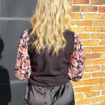 Solly Satin Sleeve Knit Sweater - Alden+Rose LLC 