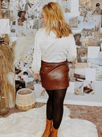 Vivi Faux Leather Skirt - Alden+Rose LLC 