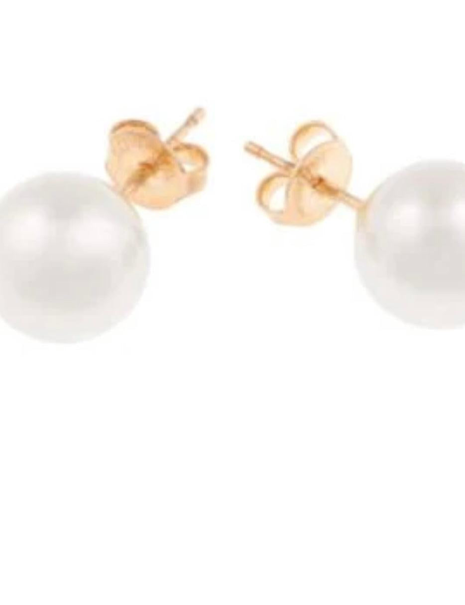 Jackie O. Pearl Studs - Alden+Rose LLC 